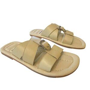 Free People Sloan Buckle Sandals Buttermilk Shoes Size 8 NEW